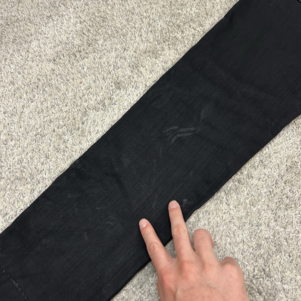 Naked and Famous Super Guy Jeans Mens 31X28 Black Power Stretch Denim - Picture 6 of 12